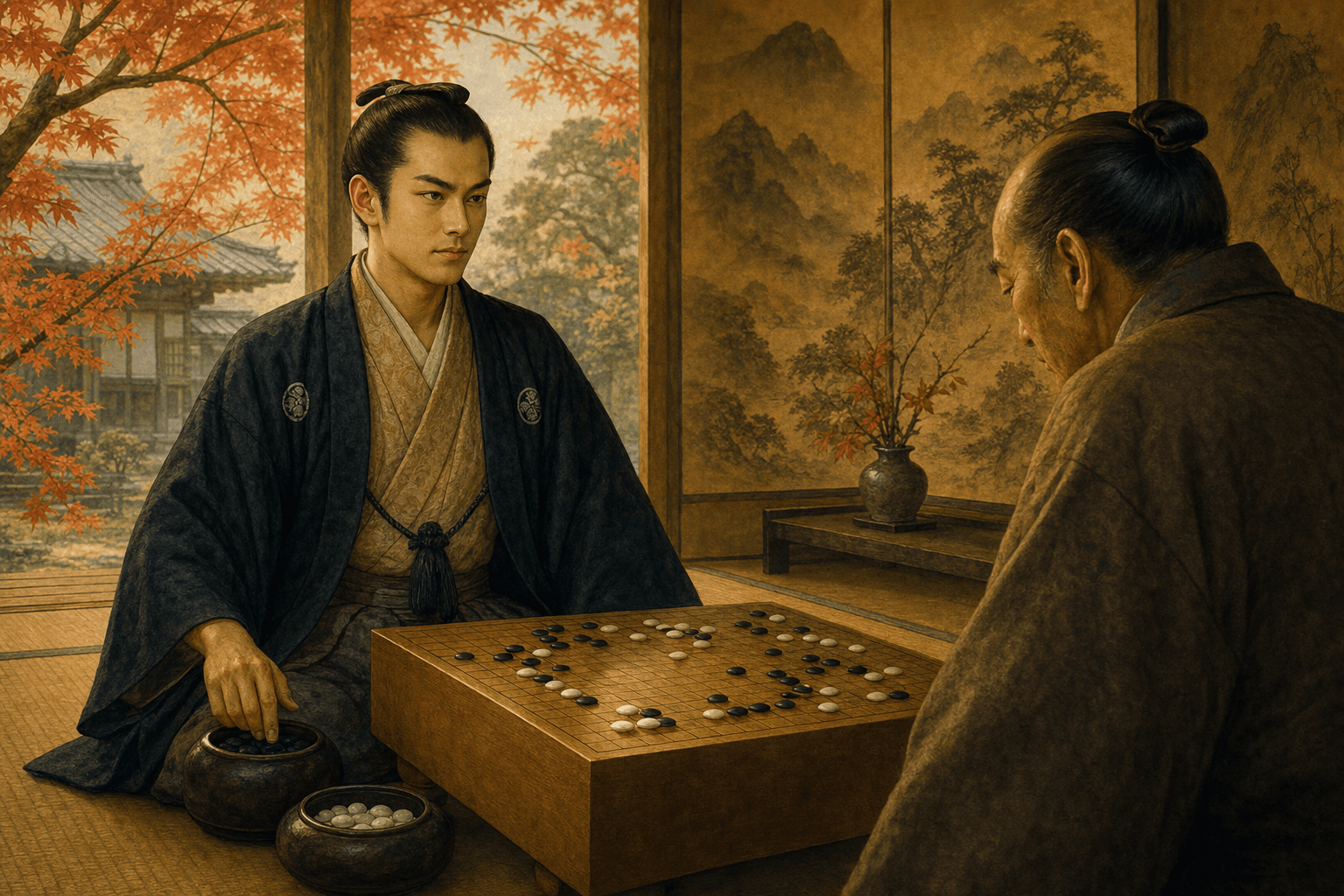Shusaku playing Gennan Inseki in Osaka, September 1846